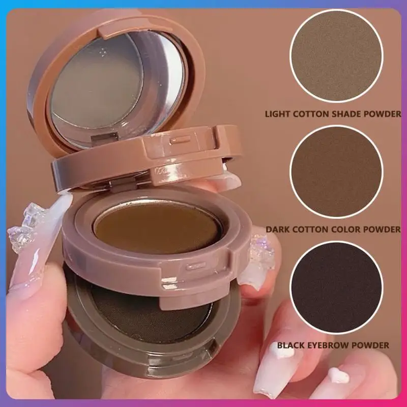 

3-in-1 Blush Highlighter Contouring Makeup Palette Brightening Complexion Eyebrow Hairline Powder Retouching Face Makeup Disc