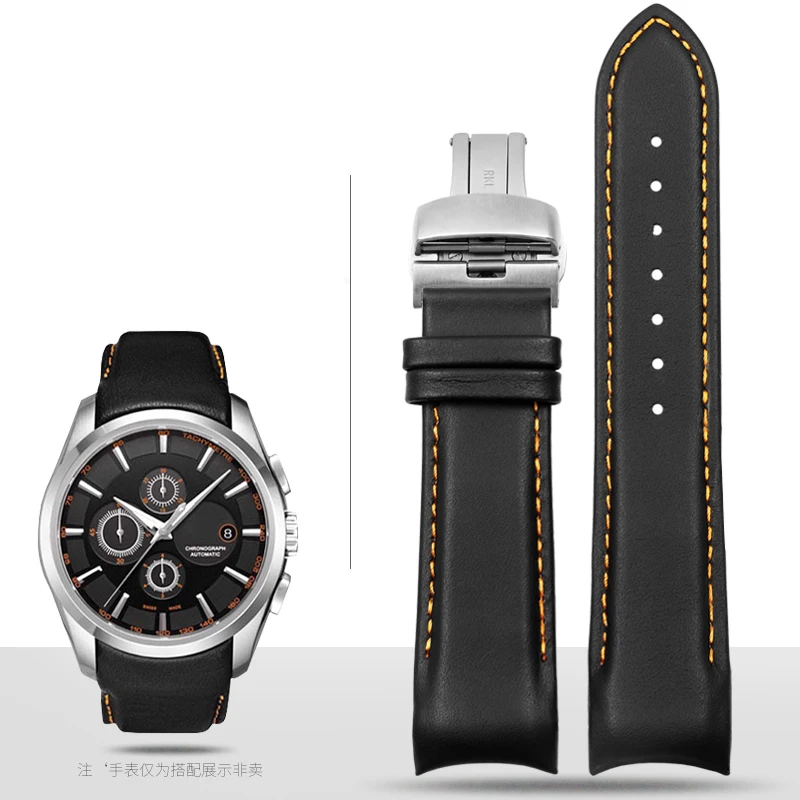 Ремешок из телячьей кожи для Tissot T035 сменный Браслет натуральной с изогнутым