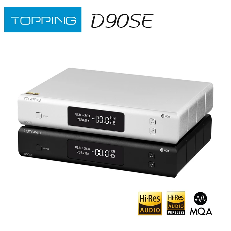 Полностью сбалансированный Hi-Fi декодер TOPPING D90SE ES9038Pro MQA DAC D90 SE - Цена: 63190.71