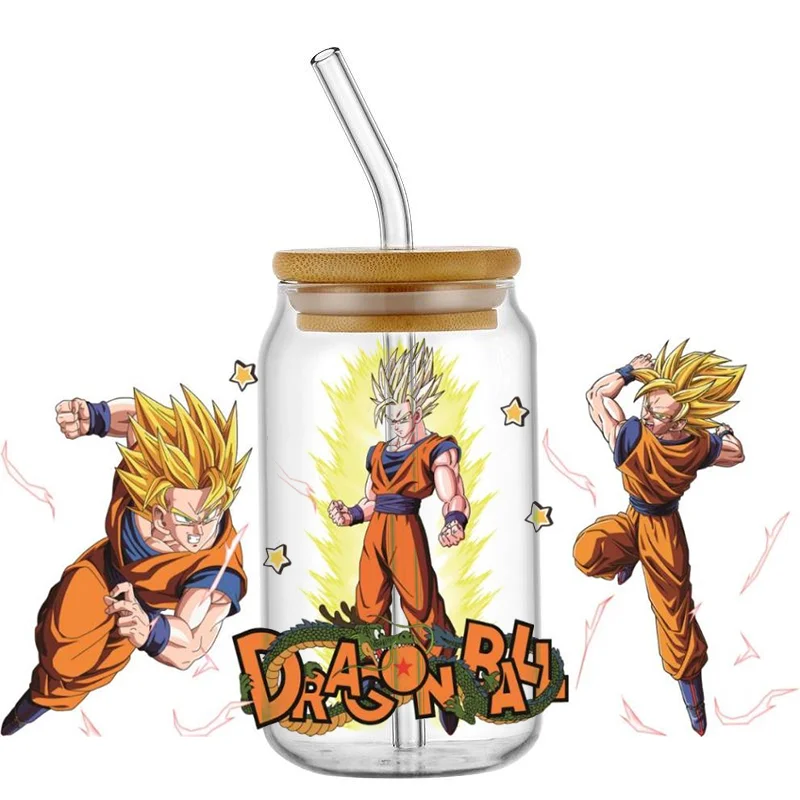 Наклейка на заказ 16 унций с рисунком стрекозы УФ Dtf наклейка пластизол для