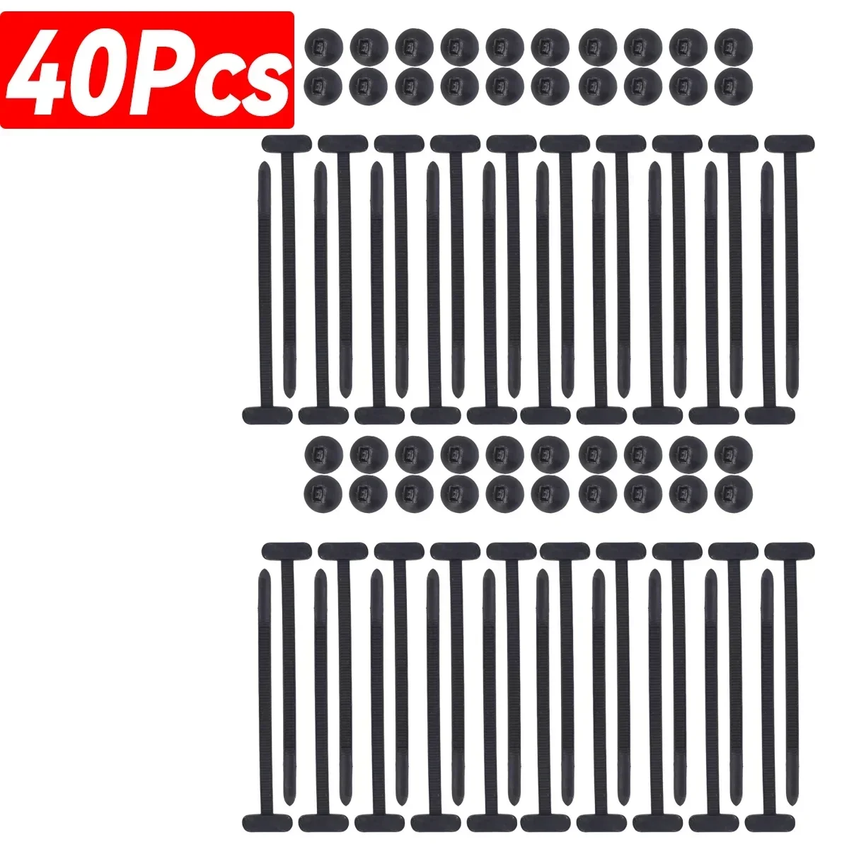 

1-60 шт., нейлоновый зажим с пряжкой, универсальный автомобильный крепеж, многофункциональный универсальный винтовой сменный зажим, аксессуары для крыльев автомобиля