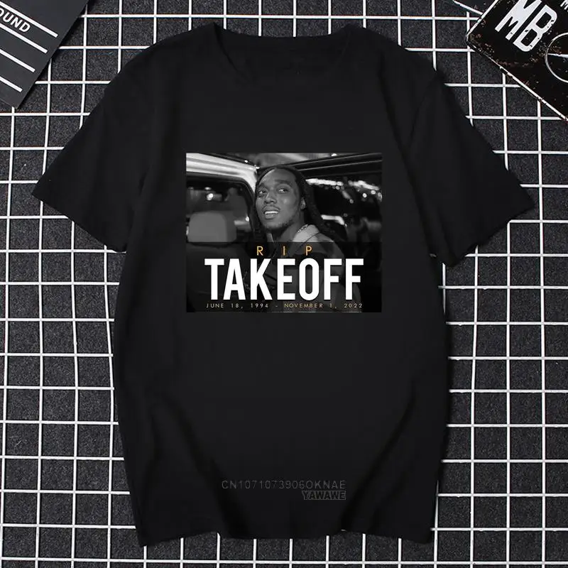 Мужская футболка в стиле ретро RIP Takeoff 1994 - Gone But Not Forgoten Рубашки женские мужские