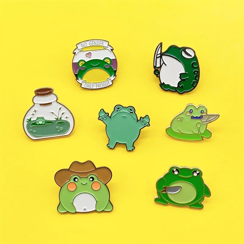 Забавная маленькая лягушка коллекция искусственная мультяшная Милая ковбойская