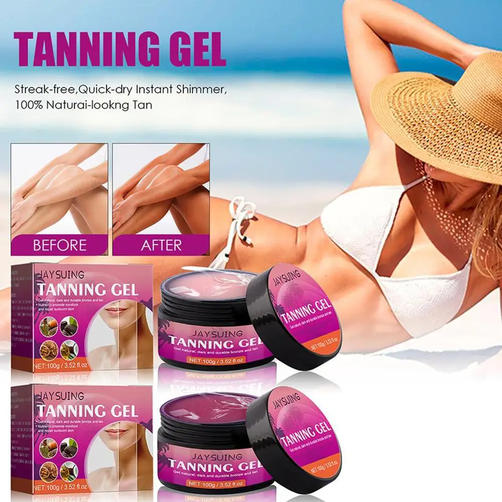 100g Intensive Tanning Gel Intensive Powerful Natural Tan Skin Brown Skin Tanning Cream Accelerator Tanning Lotion Cream