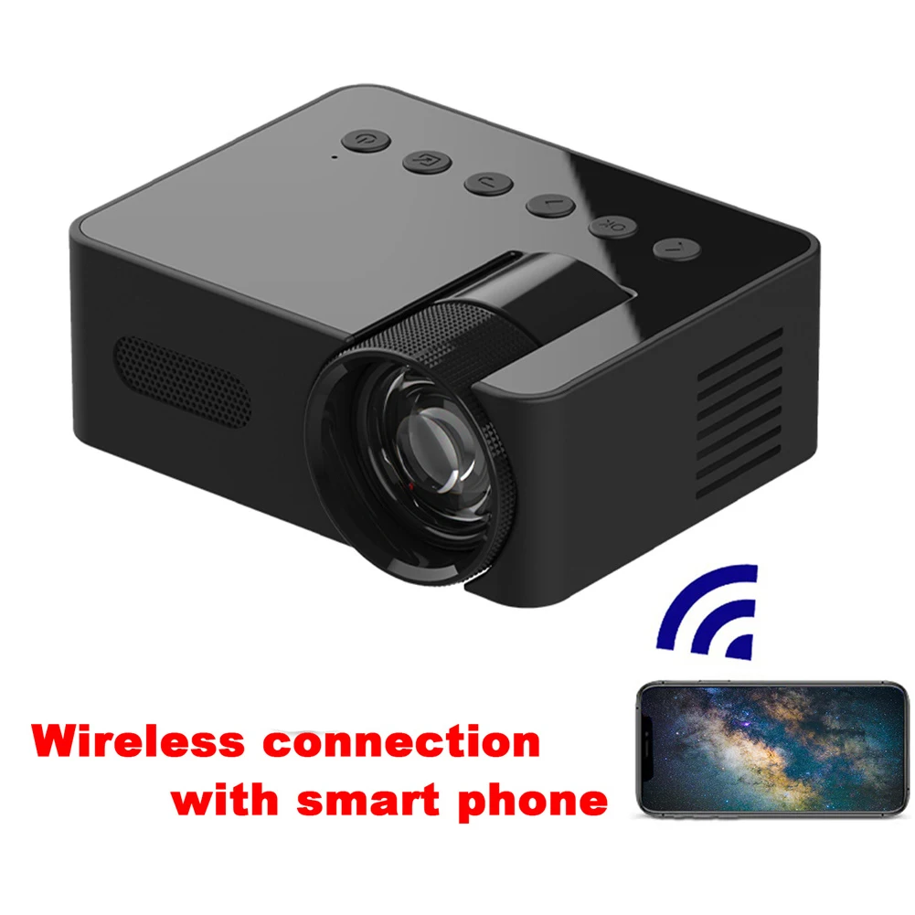 Мини-проектор портативный 1080P Wi-Fi