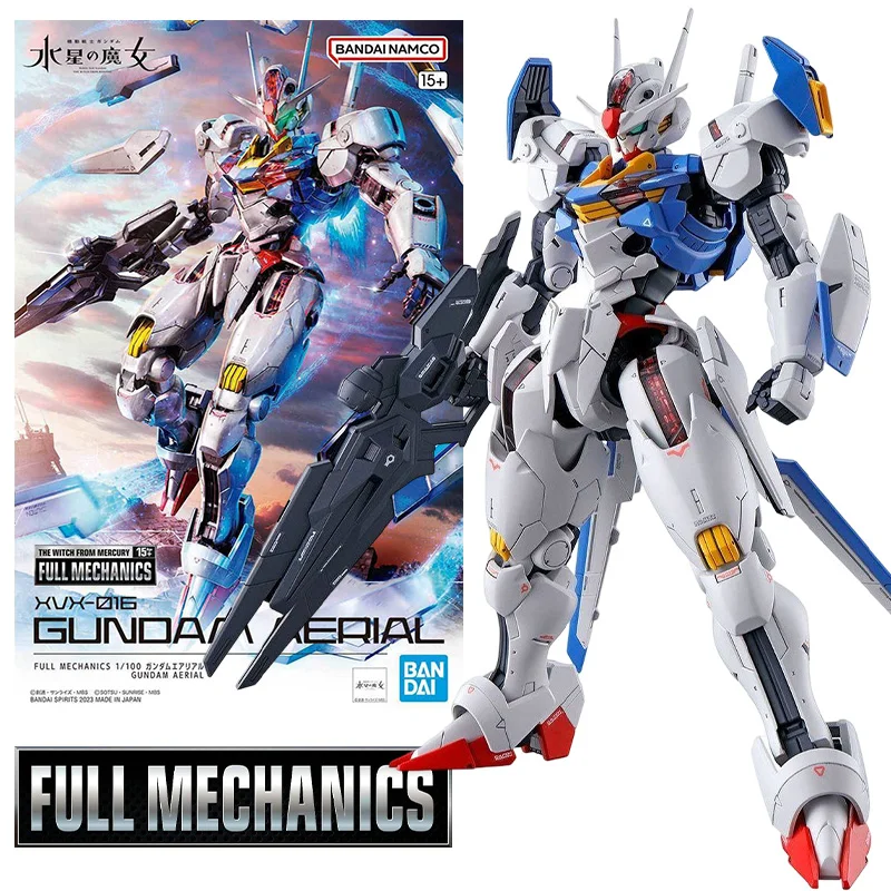 

Bandai Original FULL MECHANICS FM 1/100 The Witch from Mercury GUNDAM AERIAL Anime Action Figure Assembly Model Kit Toy Gift
