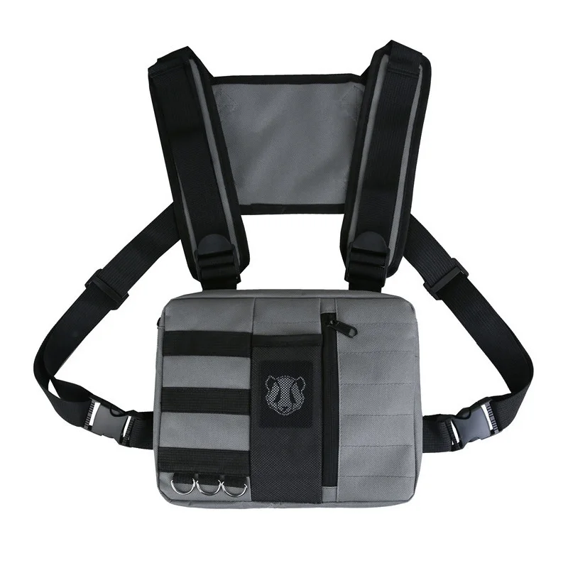 

21New Tactical Chest Rig Bag Fashion Bullet Hip Hop Vest Streetwear Bags Waist Pack Unisex Functional Phone Pack Fanny Pack