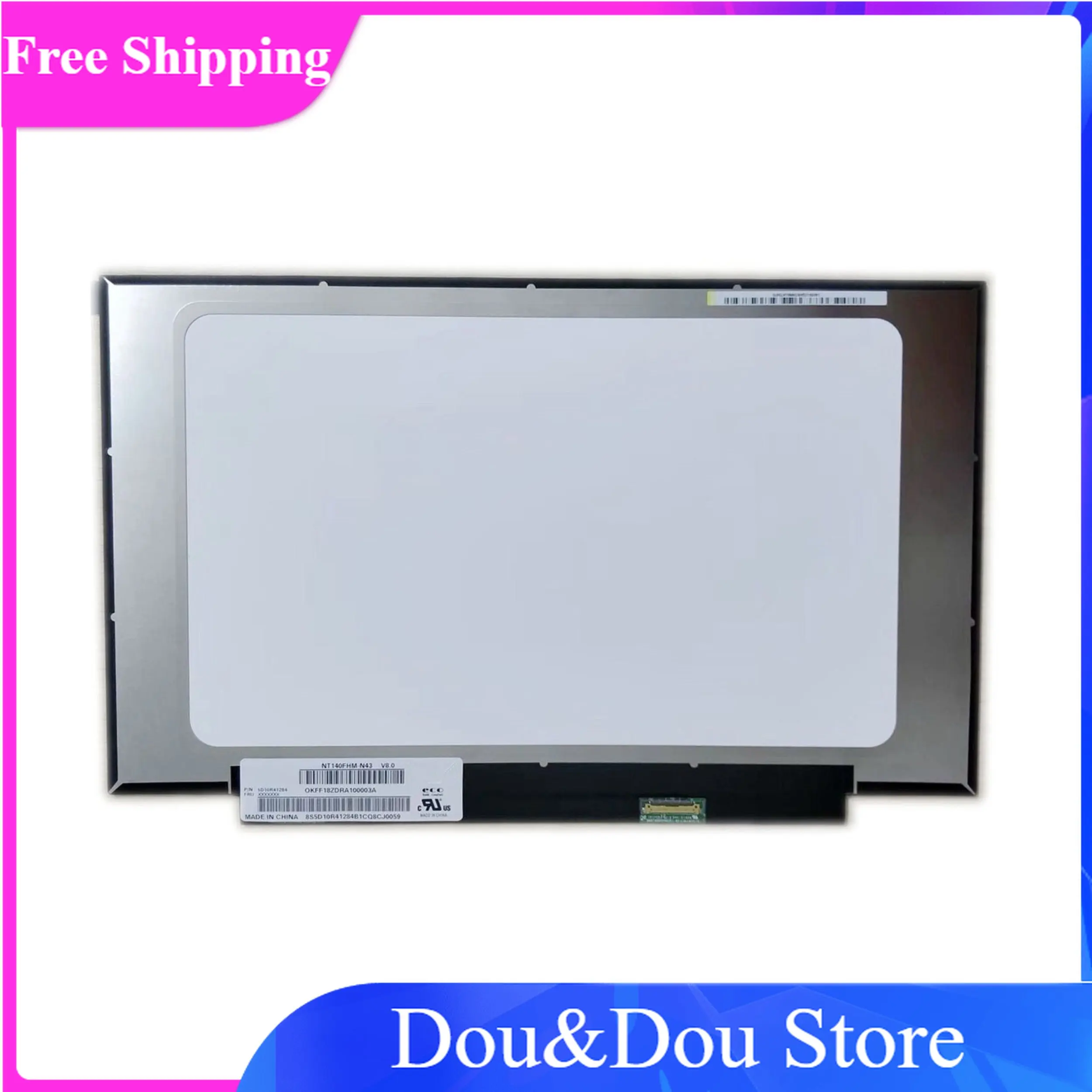 

NT140FHM-N43 V8.0 fit N140HCA-EAC B140HAN04.0 NV140FHM-N62 N61 1920*1080 30 PIN NEW IPS LCD LED Screen