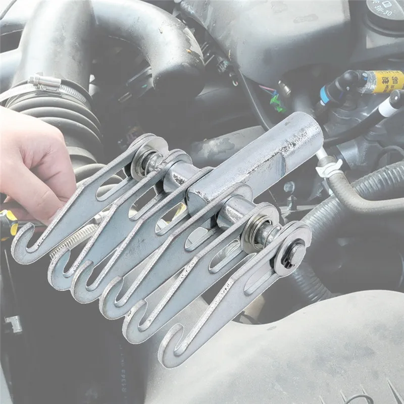 

Silver Car Sheet Metal Shaping Machine Claw Tensioner Car Body Dent Repair Puller Claw Hook Slide Hammer Tool