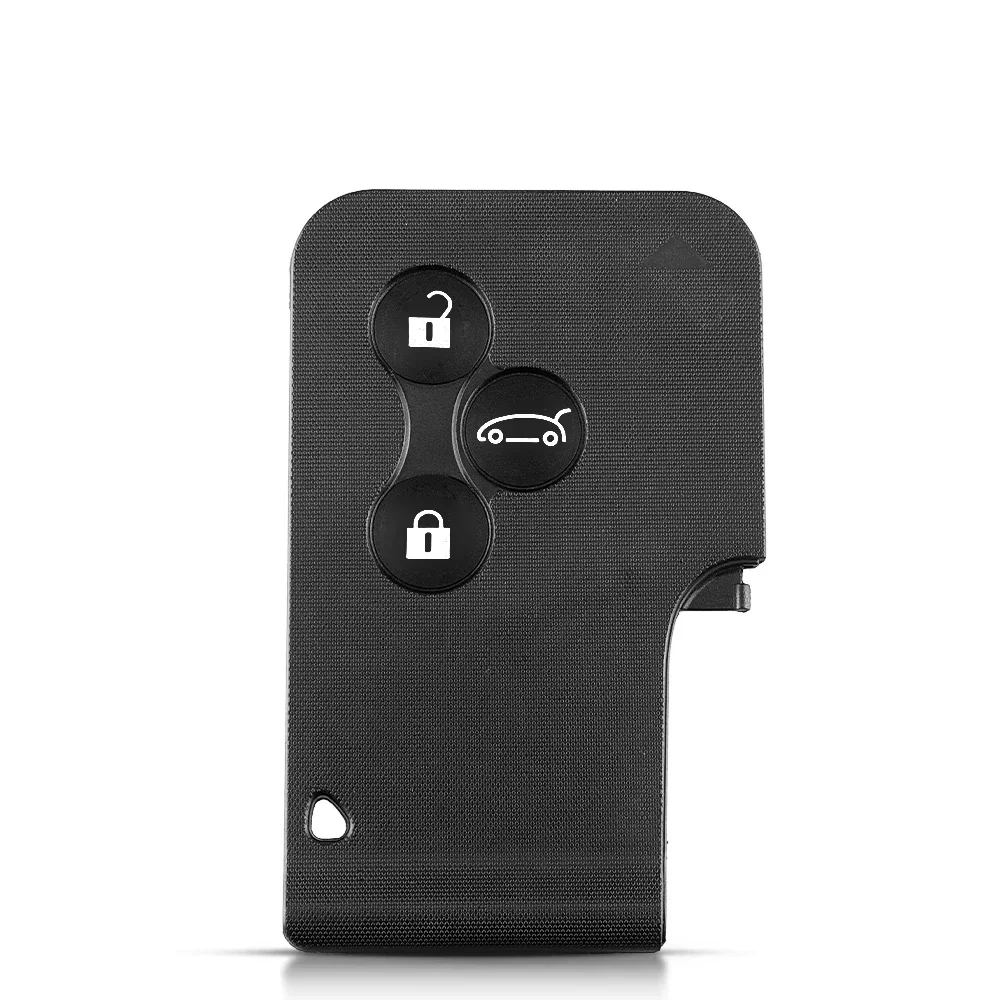 

KEYYOU 1 шт. новая смарт-карта для Renault Clio Logan Megane 2 3 Koleos Scenic Card Case черный автомобильный брелок с лезвием ключа