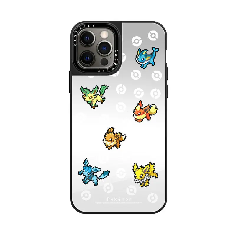 

CASETIFY Pokemon Elves Mirror Case For Iphone 11 12 13 14 Pro Max 11 12 13 14 Pro XsMax XR 6P SE 7P 8P 14 Plus Back Cover D0512