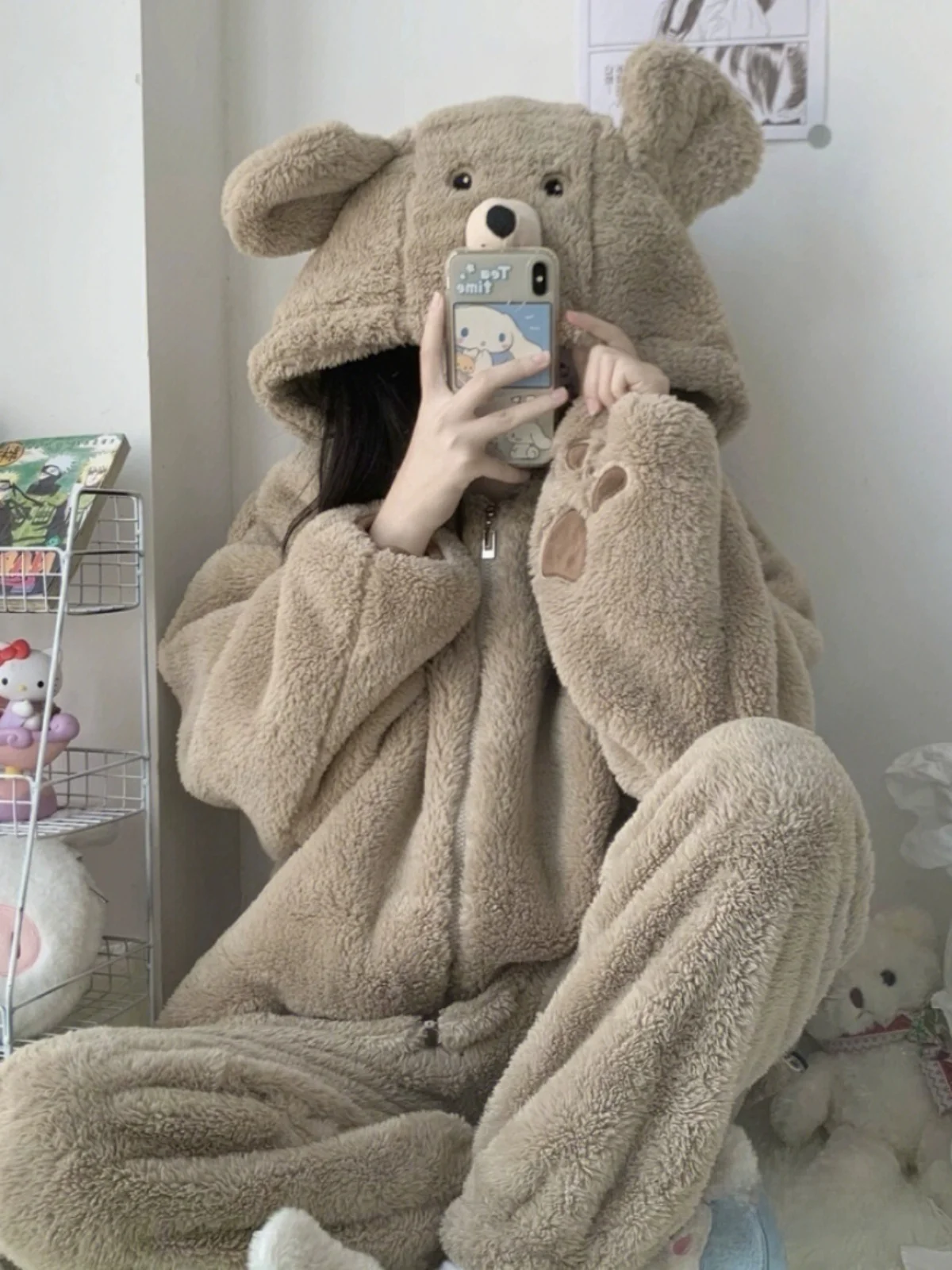 Японские модные пижамы GP женские осенне-зимние новые комплекты домашней одежды