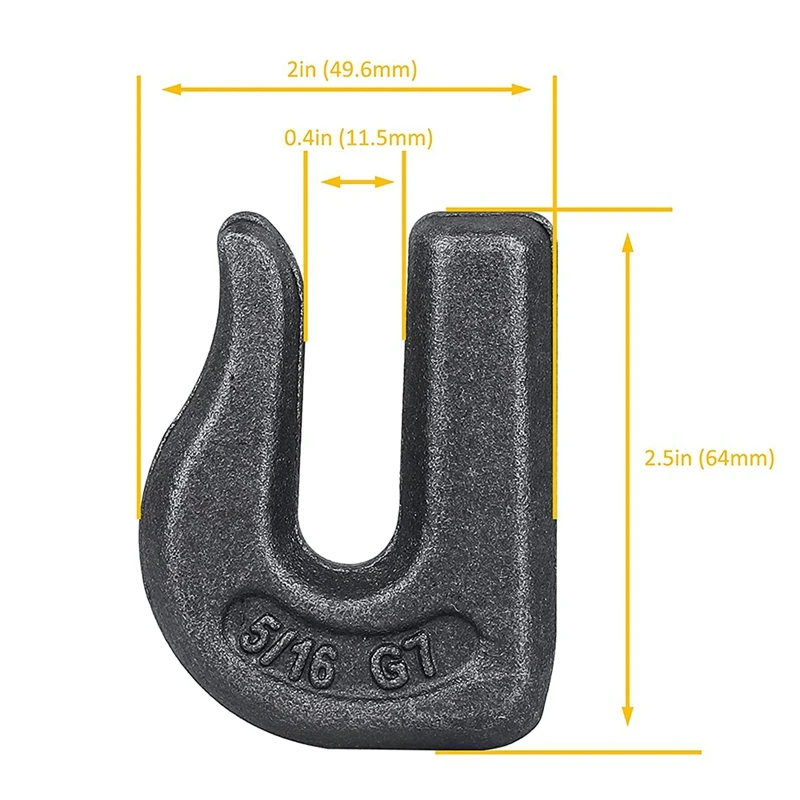 Сварные крючки сверхмощные для захвата с резьбой сварной буксировочный крючок G70