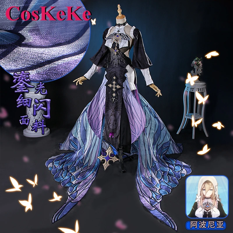 

CosKeKe Aponia Косплей Аниме игры хонькай ударопрочный 3-й костюм милая элегантная монахиня Unifrorm платье Женская Стандартная фотография