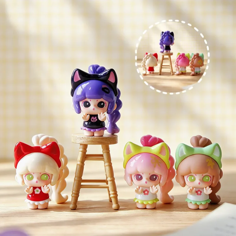 Фото Оригинальная серия Lancylulu Cute Girl Alliance: коллекционная мини-фигурка в закрытой упаковке, модный настольный декор, украшение для дома, подарок-сюрприз №1