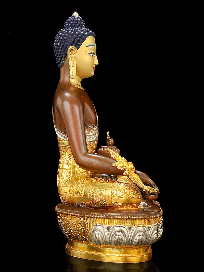 Статуэтка Бодхисаттва из чистой меди 21 5 см