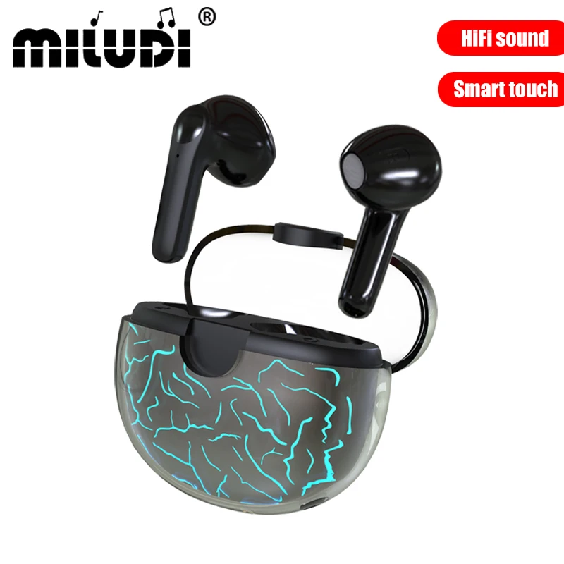 

Earphone bluetooth Wireless headphones cool gradient music airbuds apply to Xiaomi Huawei Redmi iphone OnePlus phone TWS VG58