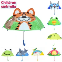 2022 hot sale children animal long umbrella for boys girls cartoon dinosaur umbrella baby parasol kids umbrella free shipping