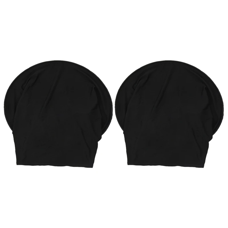 

-2X Baby Stroller Sun Visor Carriage Sun Shade Canopy Cover Black
