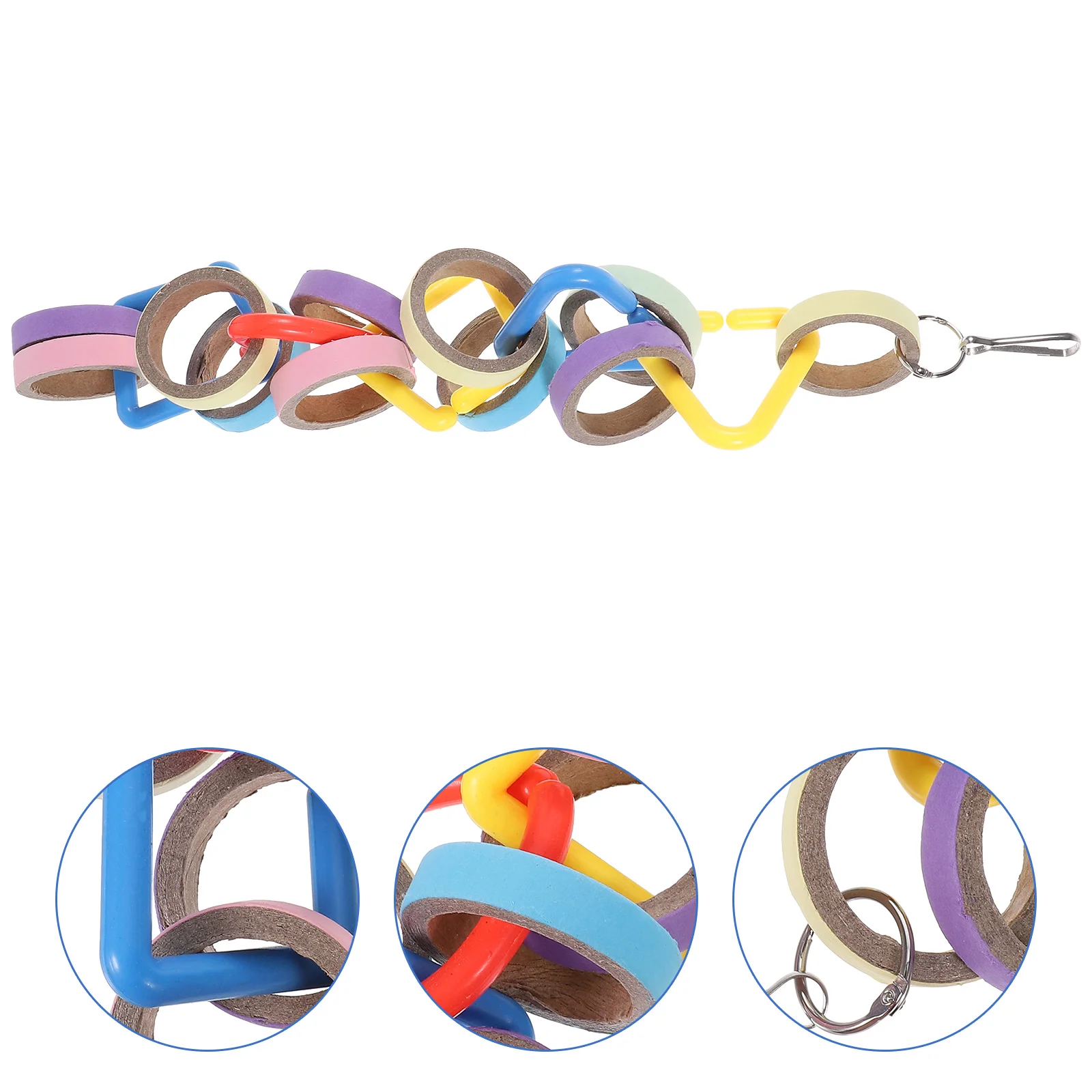 

Bird Hanging Plaything Biting Toy Large Chew Parrot Toys Practical Long Tail Shredding Cage Bite