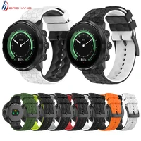 24mm soft silicone strap for suunto 9 7 d5suunto spartan sportwrist hrbaro watch band bracelet replacement watch accessories