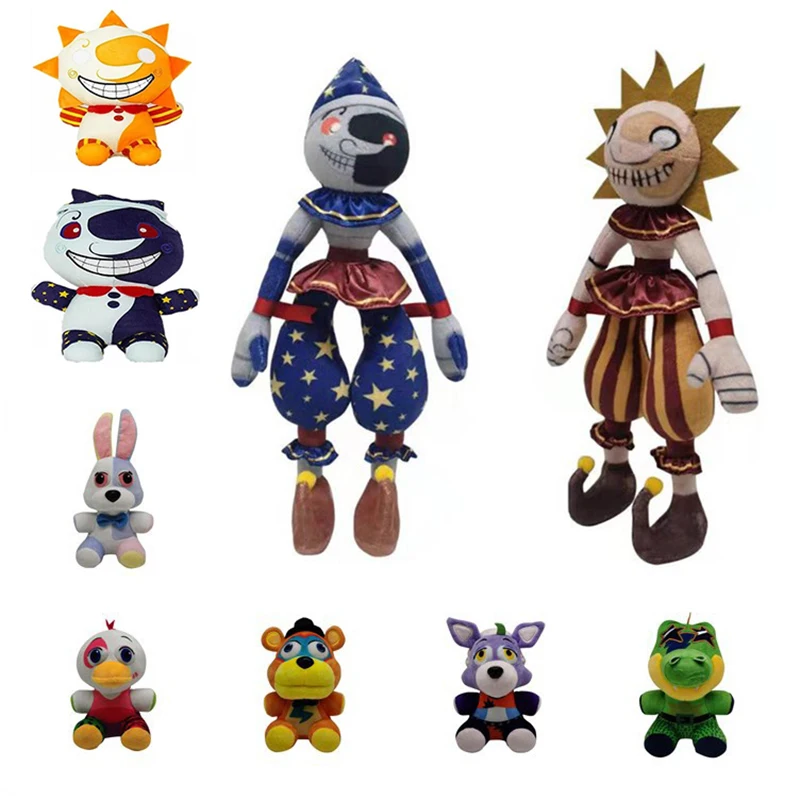 

2022 New Sundrop FNAF Plush Toys Cute Soft Stuffed Cartoon Horror Game Dolls For Kid Birthday Gift Easter Decoration Home Decor