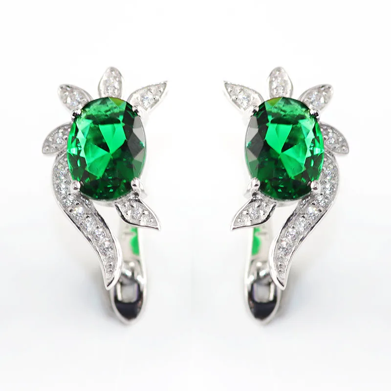 

Customize 2019 new drop gold earrings jewelry with moissanite stones