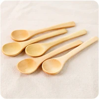 5pcs wooden soup spoon good heat resistance long spoons high strength no deformation corrosion resistance kitchen cooking tool