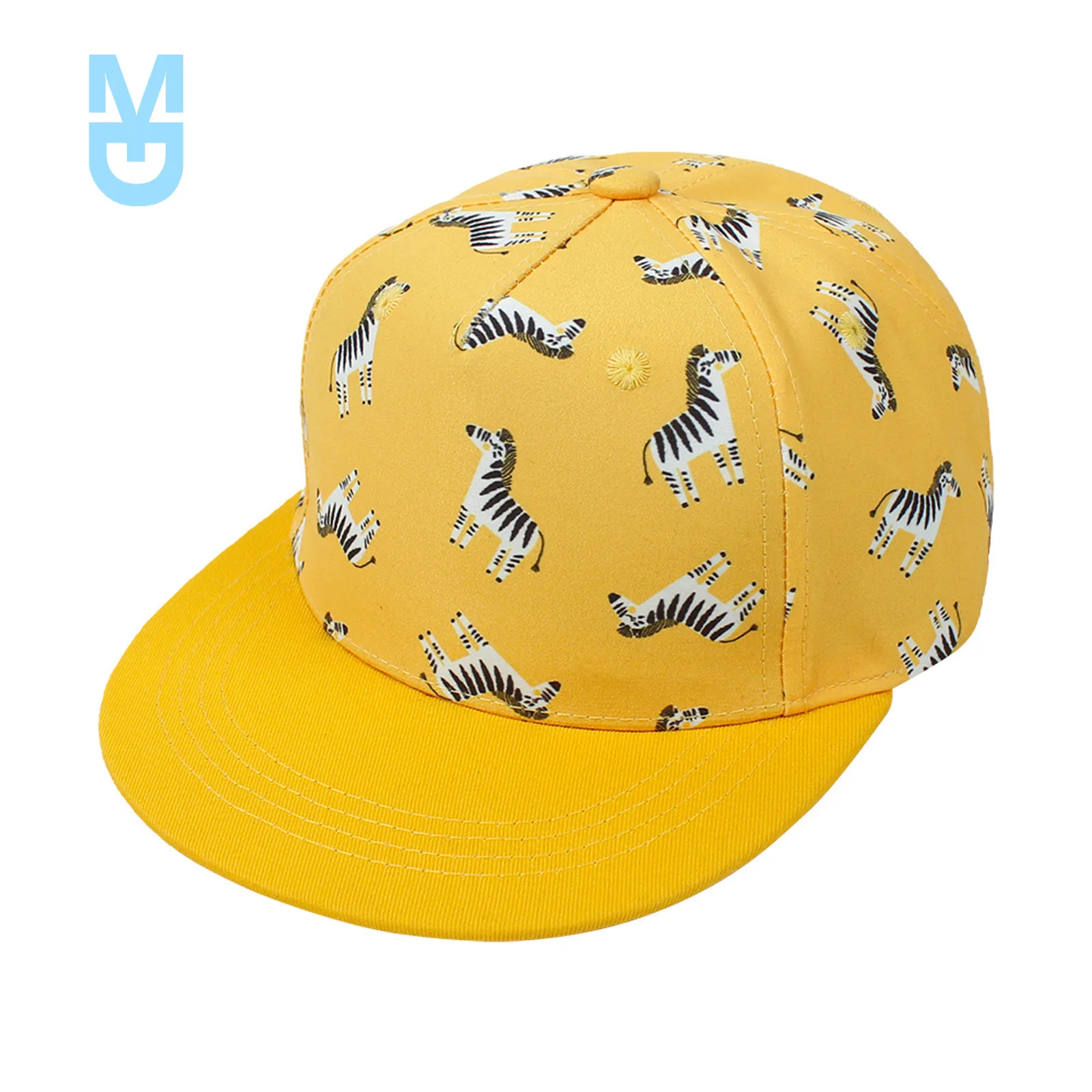 

New Children Hat Baseball Cap Cartoon Dinosaur Printed Kids Cotton Snapback Anime Figure Hip Hop Boys Girls Cosplay Birthday Gif