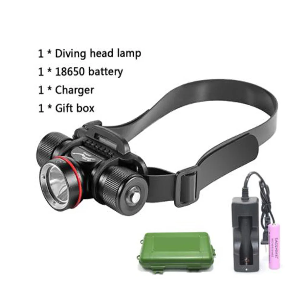 

DAOZHIMEI L2 Подводный налобный фонарь белый/желтый