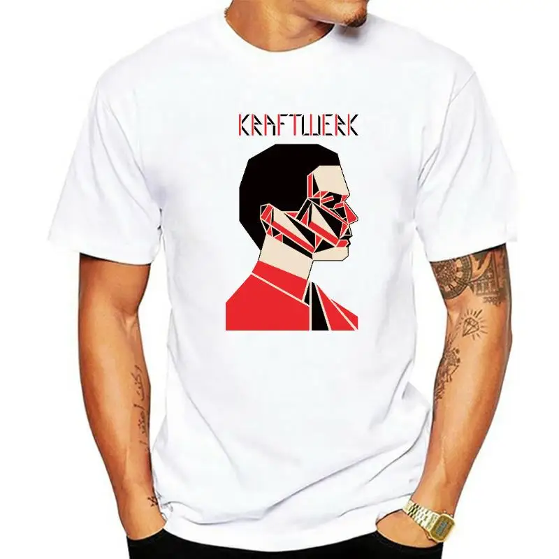 

Винтажная Футболка Kraftwerk, электронный Krautrock Neu! Хлопковая мужская футболка, новая футболка Wo, мужские топы