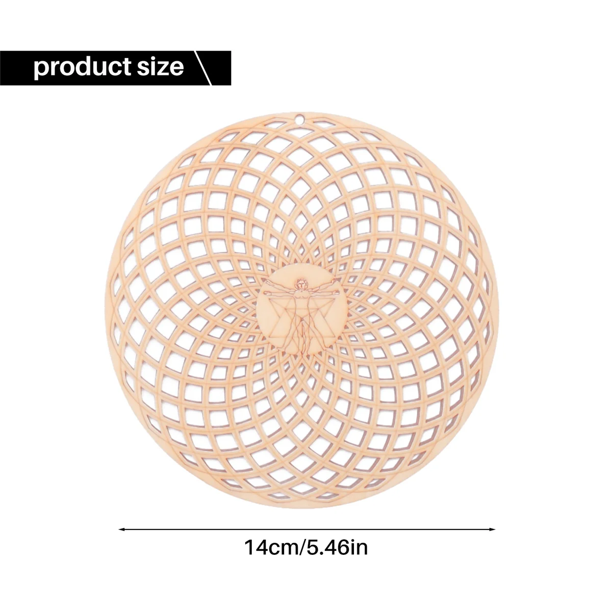 

8Pack 14cm Wooden Wall Sign Flower of Life Shape Coaster Wood Wall Art DIY Coaster Craft Making Geometry