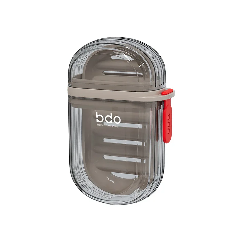 1 шт. портативная мини-мыльница для путешествий с герметичным сливом и крышкой