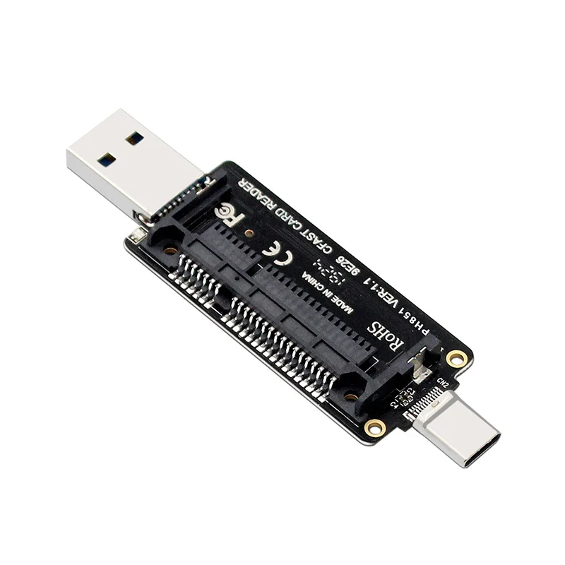 НОВЫЙ портативный кард-ридер CFAST USB 3.1 Type-A + Type C 10 Гбит/с для Macbook ноутбука ПК