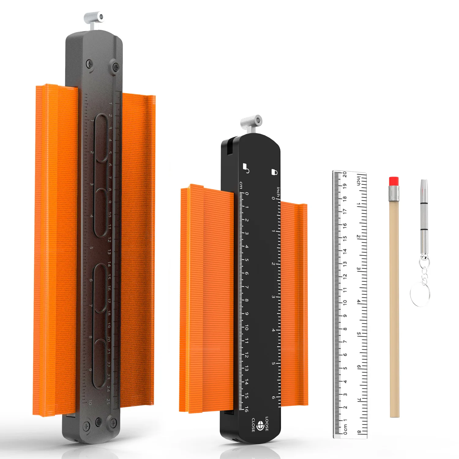 

12/14/25 Cm Irregular Contours Gauge Arc Ruler Plastic Gauge Contour Profile Scale Template Curvature Scale Tiling Laminate