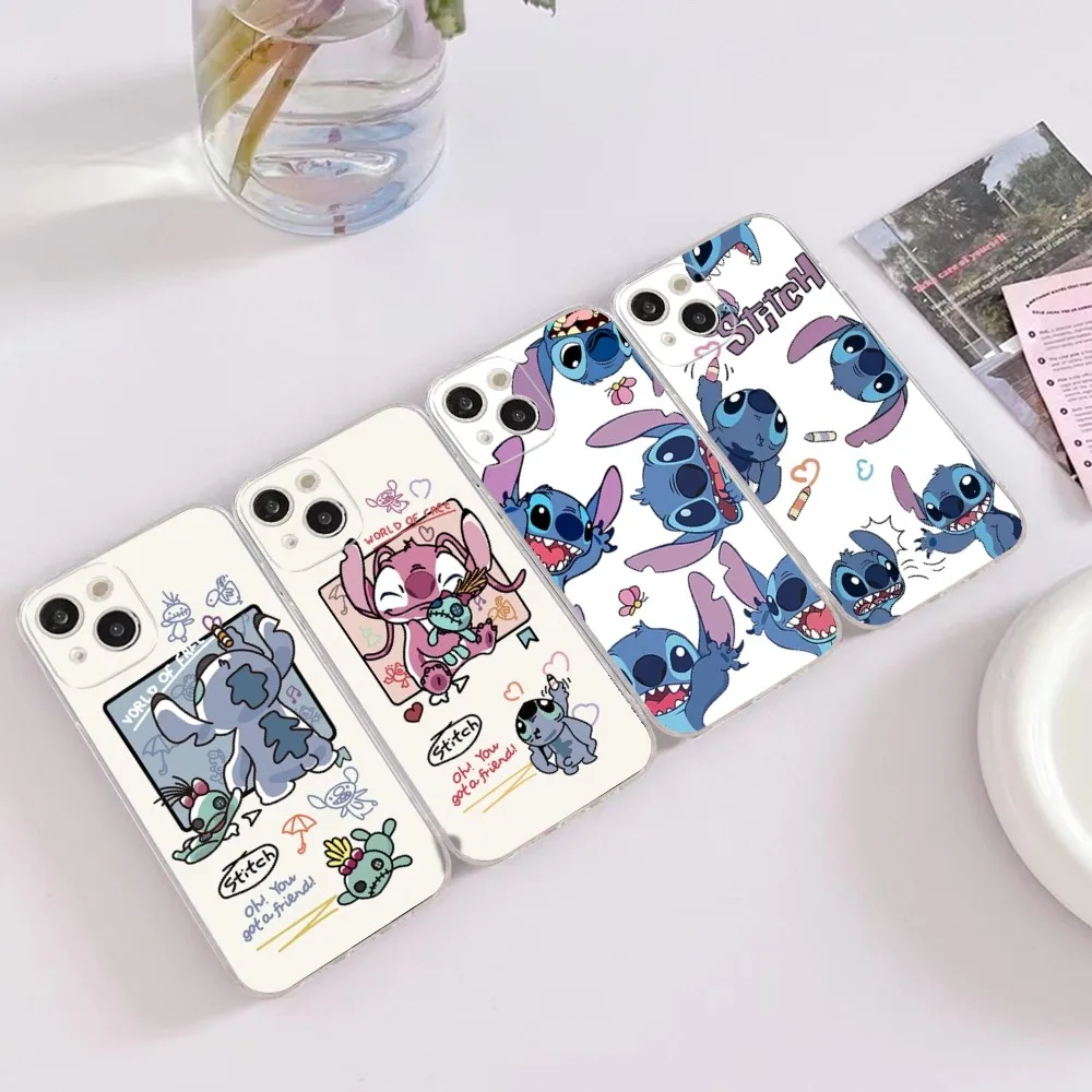 

Stitch Phone Case For iPhone 14 13 12 Mini 11 Pro XS Max X XR SE 6 7 8 Plus Soft Silicone Cover