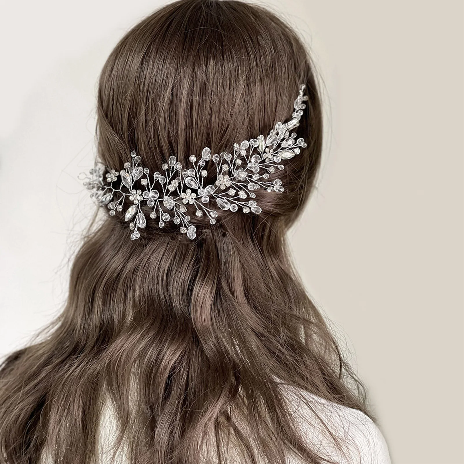 

2023 New Hair Comb Bride Wedding Hair Accessories Rhinestone Alloy Side Hairpin Tiaras Noiva Headpiece Party Jewelry For Women