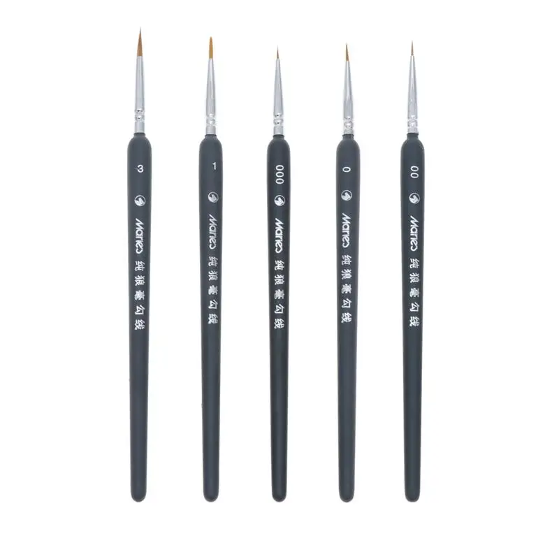 

Brushes Set Detail Brush Miniature Fine Kids Painting Acrylic Nail Adults Crafts Kits Detailing Miniatures Paintbrushes Tip