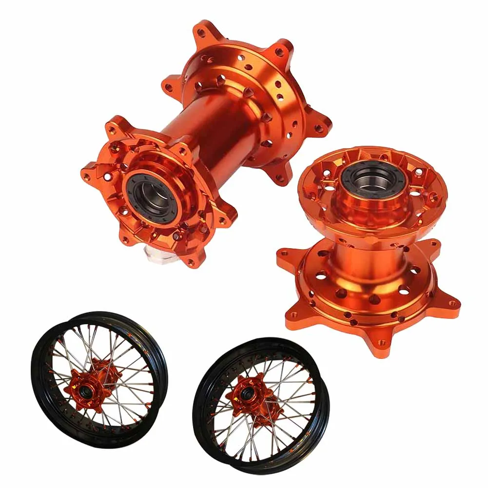 

36 Holes Front Rear Wheels Hubs Set For KTM EXC SX SXF XC XCF XCW XCFW EXCF 125 250 350 450 525 530 2003-2017 Motorcycle Rims