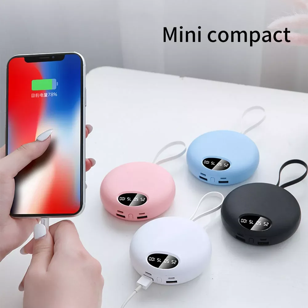 

NEW2023 20000mah battery LED digital display mobile phone charging treasure comes with Lighting / micro charging cable Type-C ad