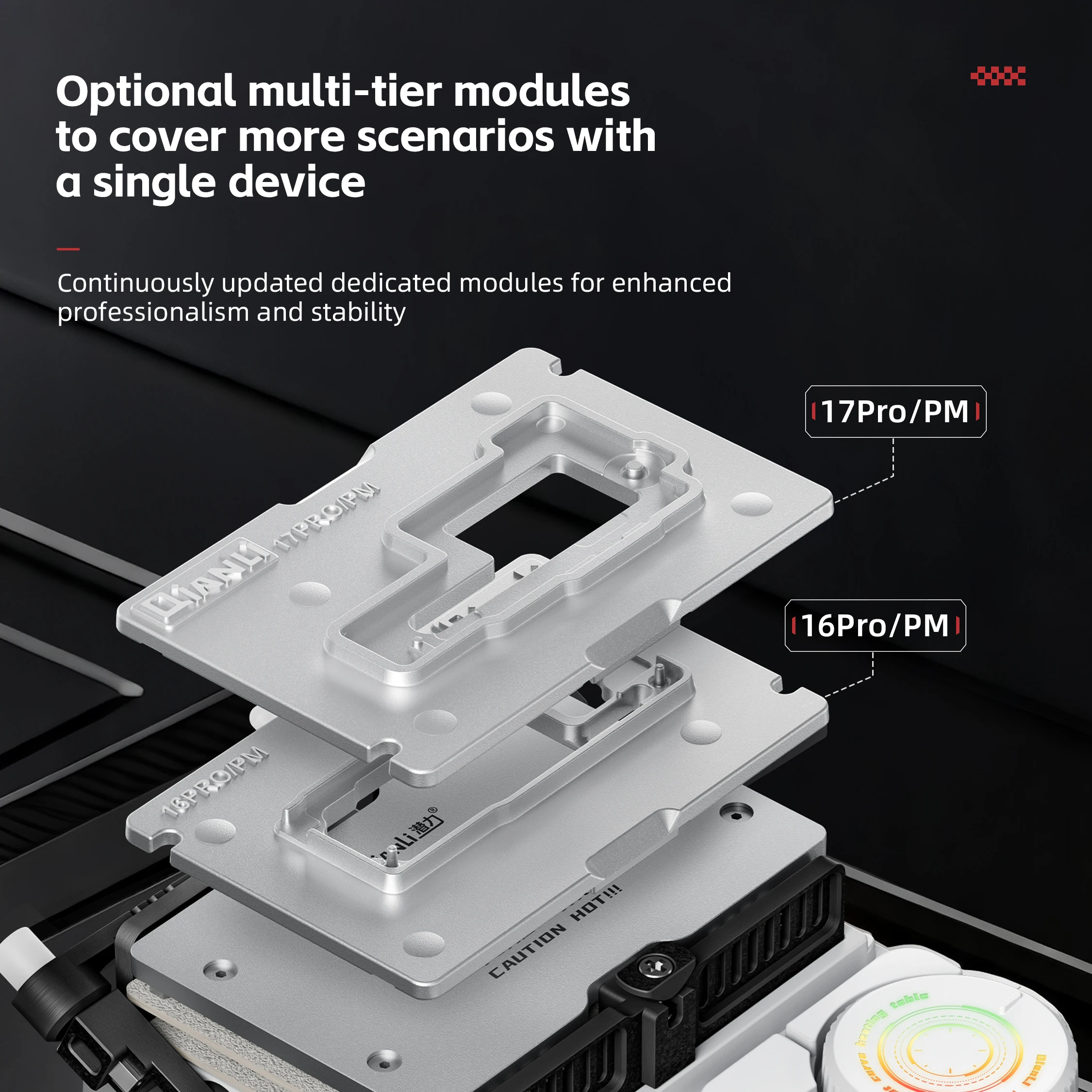 Фото Интегрированная умная платформа для демонтажа QianLi F1X, нагревательная станция для предварительного нагрева материнских плат 60-280°C для ремонта логических плат iPhone №2