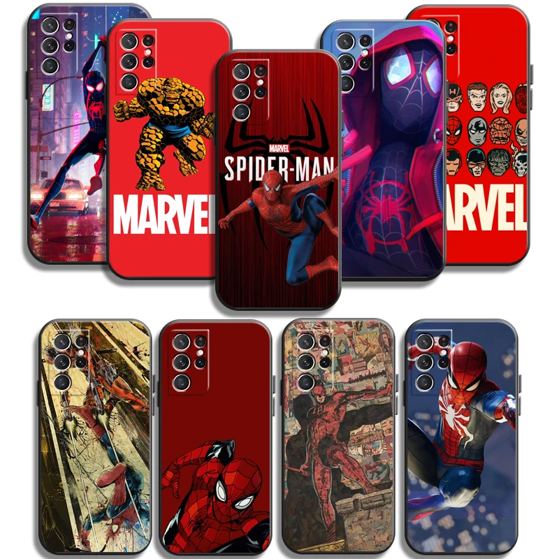 

Spiderman Marvel Phone Cases For Samsung Galaxy A51 4G A51 5G A71 4G A71 5G A52 4G A52 5G A72 4G A72 5G Back Cover Coque