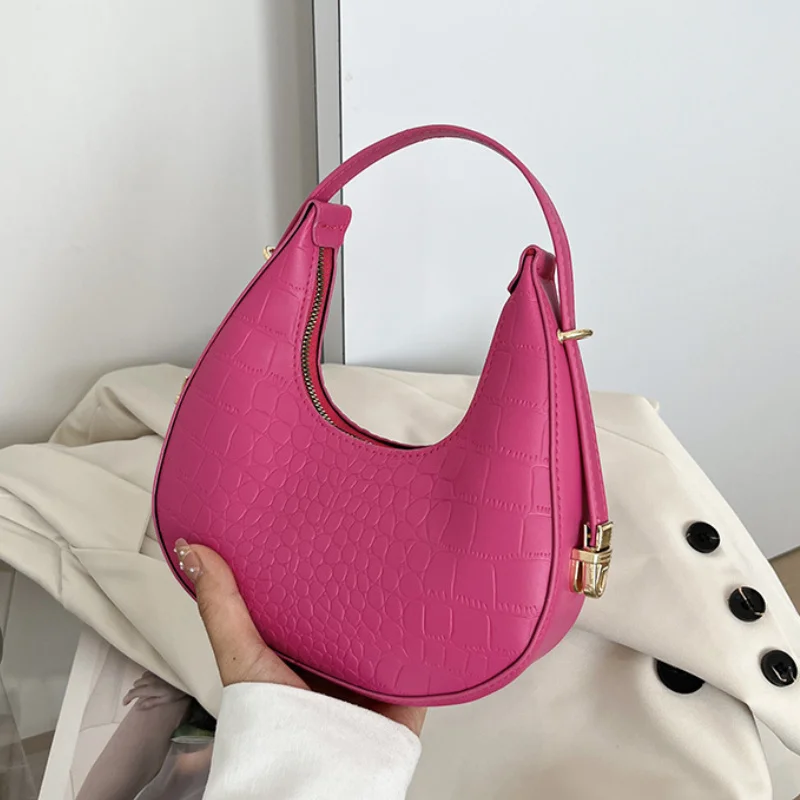 

Women Crocodile Pattern Underarm Bag Versatile Handbags for Women 2023 New Fashion Texture Dumpling Bag Shoulder Bag