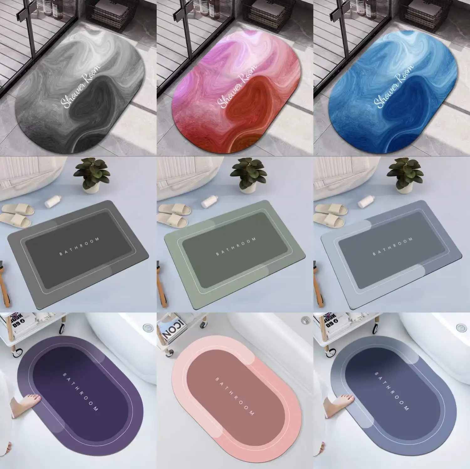 super absorbent bathmat quick drying bathroom rug non slip carpet for bathroom entrance mats toilet rugs absorberende bathmat free global shipping