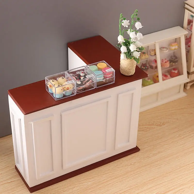

1:6 Dollhouse Mini Bar Cabinet Fireplace Cabinets Shelf Cabinet Furniture Decor