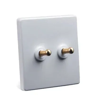 

Ретро переключатель белый пластик 1-4 Gang 1/2 Way