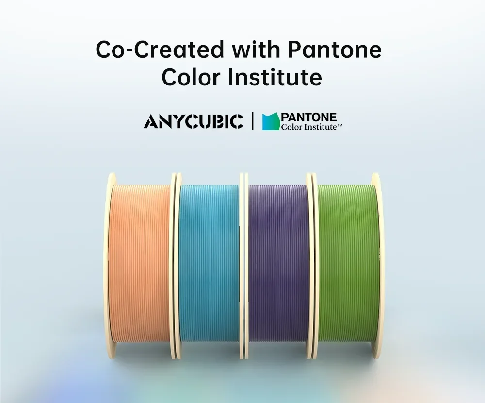 Фото ANYCUBIC 3D-принтер, филамент Pantone PLA 1,75 мм, 1 кг/рулон, пластиковый резиновый материал для FDM 3D-принтеров K3 Combo №2