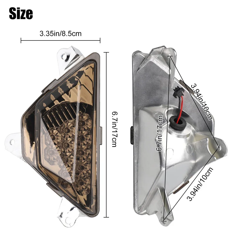 Передний указатель поворота для KAWASAKI NINJA 250 300 400 650 1000 ZX6R 2013-2021 2020 18 аксессуары