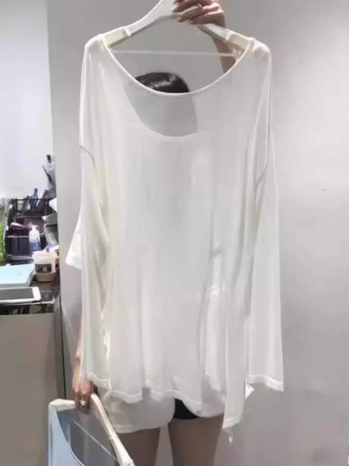 Тонкая Солнцезащитная накидка женская летняя для йоги ажурная с