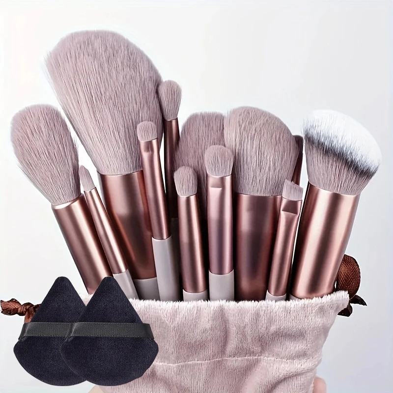 13 шт. набор кистей для макияжа профессиональные наборы портативная мягкая пудра